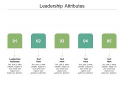 Leadership attributes ppt powerpoint presentation show gridlines cpb