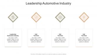 Leadership Automotive Industry In Powerpoint And Google Slides Cpb