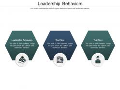 Leadership behaviors ppt powerpoint presentation infographic template portfolio cpb