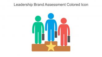 Leadership Brand Assessment Colored Icon In Powerpoint Pptx Png And Editable Eps Format