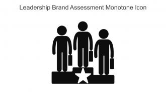 Leadership Brand Assessment Monotone Icon In Powerpoint Pptx Png And Editable Eps Format