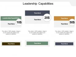 Leadership capabilities ppt powerpoint presentation inspiration outline cpb