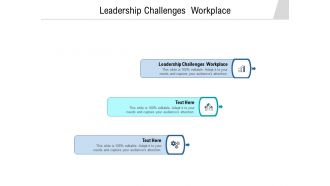 Leadership challenges workplace ppt powerpoint presentation pictures example topics cpb