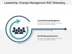 Leadership change management b2c marketing segmentations leadership aspects cpb