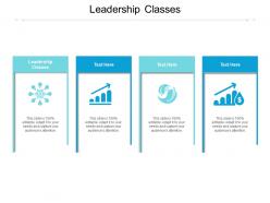 Leadership classes ppt powerpoint presentation pictures example file cpb