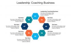 Leadership coaching business ppt powerpoint presentation infographic template slides cpb
