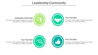 Leadership community ppt powerpoint presentation infographics display cpb