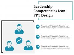 Leadership competencies icon ppt design