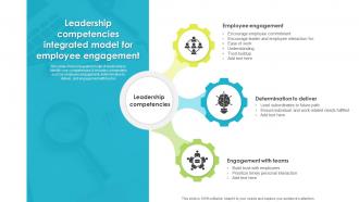 Leadership Competencies Integrated Model For Employee Engagement