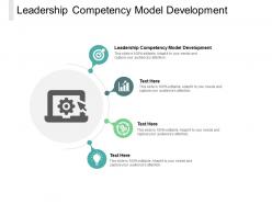 Leadership competency model development ppt powerpoint presentation styles cpb