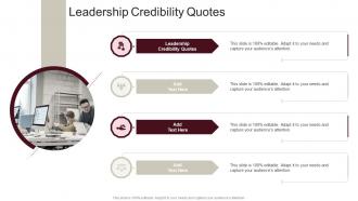 Leadership Credibility Quotes In Powerpoint And Google Slides Cpb