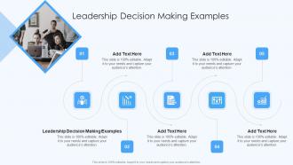 Leadership Decision Making Examples In Powerpoint And Google Slides Cpb