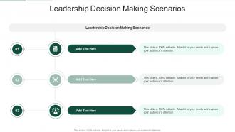 Leadership Decision Making Scenarios In Powerpoint And Google Slides Cpb