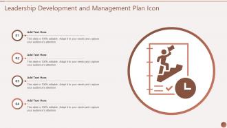 Leadership Development And Management Plan Icon
