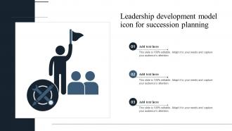 Leadership Development Model Icon For Succession Planning