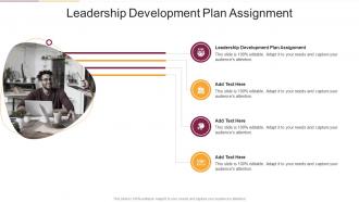 Leadership Development Plan Assignment In Powerpoint And Google Slides Cpb