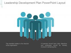 Leadership development plan powerpoint layout