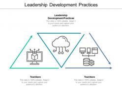 Leadership development practices ppt powerpoint presentation ideas layout cpb