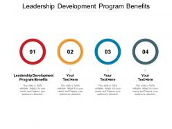 Leadership development program benefits ppt powerpoint presentation influencers cpb