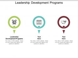 Leadership development programs ppt powerpoint presentation file graphics pictures cpb
