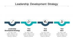 Leadership development strategy ppt powerpoint presentation pictures file cpb