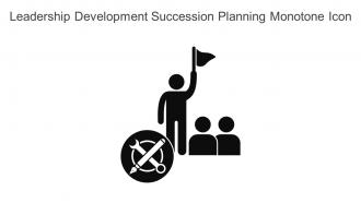 Leadership Development Succession Planning Monotone Icon In Powerpoint Pptx Png And Editable Eps Format