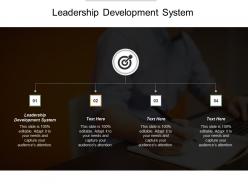 Leadership development system ppt powerpoint presentation model design templates cpb