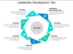 Leadership development tips ppt powerpoint presentation summary graphics design cpb