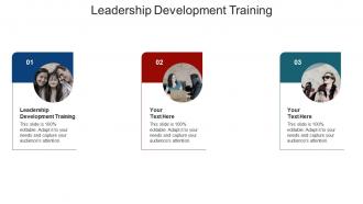 Leadership development training ppt powerpoint presentation infographics layout cpb