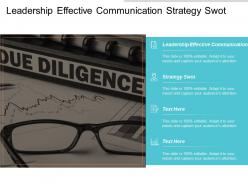 Leadership effective communication strategy swot team building leadership cpb
