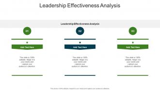 Leadership Effectiveness Analysis In Powerpoint And Google Slides Cpb