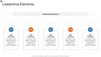 Leadership Elements In Powerpoint And Google Slides Cpb