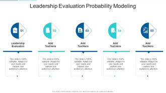 Leadership Evaluation Probability Modeling In Powerpoint And Google Slides Cpb