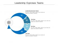 Leadership exercises teams ppt powerpoint presentation outline icons cpb