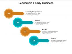Leadership family business ppt powerpoint presentation professional icons cpb