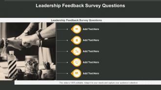 Leadership Feedback Survey Questions In Powerpoint And Google Slides Cpb