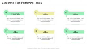 Leadership High Performing Teams In Powerpoint And Google Slides Cpb