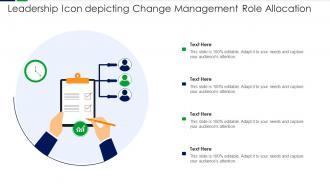 Leadership Icon Depicting Change Management Role Allocation