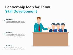 Leadership icon for team skill development