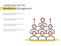 Leadership icon for workforce management
