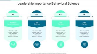 Leadership Importance Behavioral Science In Powerpoint And Google Slides Cpb