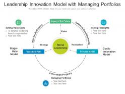 Leadership innovation model with managing portfolios