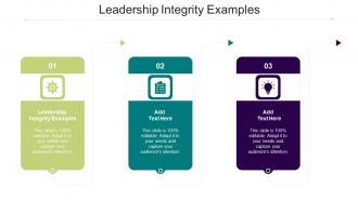 Leadership Integrity Examples In Powerpoint And Google Slides Cpb