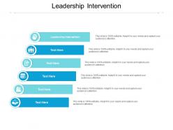 Leadership intervention ppt powerpoint presentation inspiration cpb