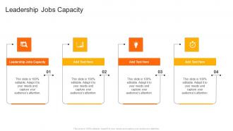 Leadership Jobs Capacity In Powerpoint And Google Slides Cpb