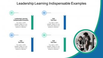Leadership Learning Indispensable Examples In Powerpoint And Google Slides Cpb