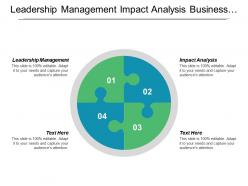 Leadership management impact analysis business strategy change management cpb
