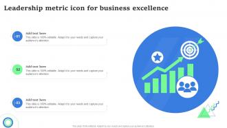 Leadership Metric Icon For Business Excellence