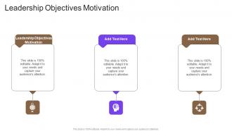 Leadership Objectives Motivation In Powerpoint And Google Slides Cpb