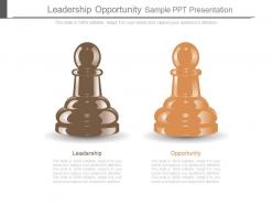 Leadership opportunity sample ppt presentation